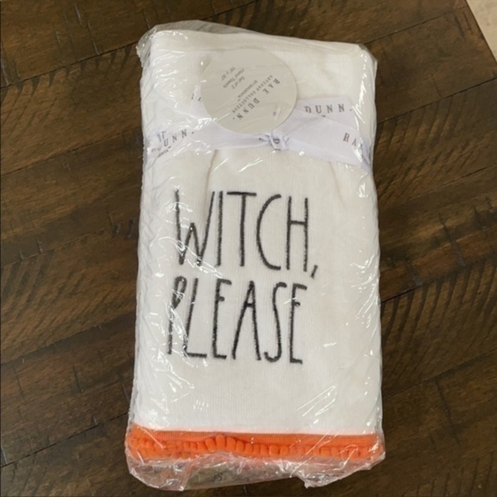 Rae Dunn Witch, Please Velour Hand Towels - 2-Pack - Picture 2 of 2